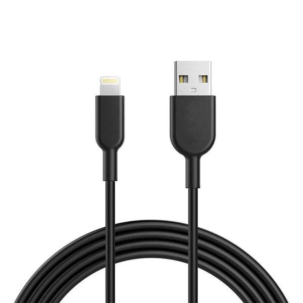 Anker PowerLine II Lightning Cable (6FT) UN - Black - كابل